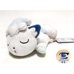 Authentic Pokemon center plush, Kuttari Alola Vulpix sleeping 18cm long 